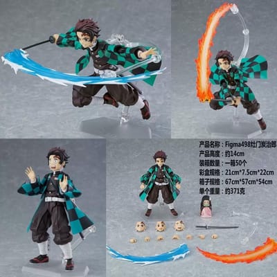 Figma Anime Figuur Demon Slayer: Kimetsu No Yaiba Tanjiro Kamado 498 Nezuko Kamado 508 Auto Plus Bureau Decoratie Speelgoed Cadeau