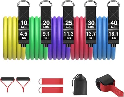 Elastische Trainingsband voor Thuisgymnastiek - Draagbare Fitness Accessoires voor Volledige Lichaamstraining
