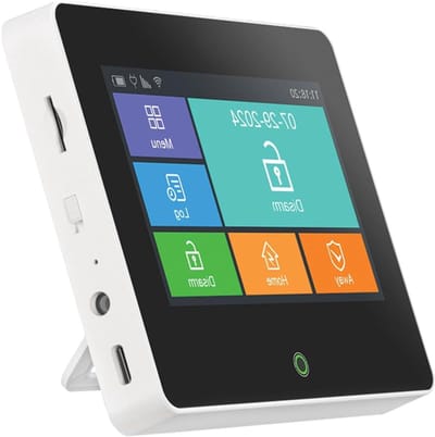 Draadloos Alarmsysteem - Beveiligingssysteem Home - Huis Kantoor Beveiligen - 99 Draadloze Zones - 4.3 Inch Touchscreen - Wit