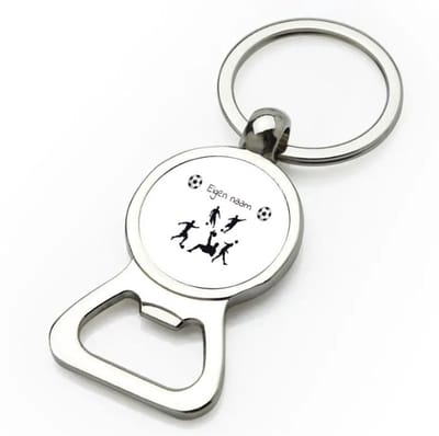 Akyol - voetbal met eigen naam - flesopener - Voetbal - liefhebber - cadeau - verjaardag - geschenk - gepersonaliseerd - jongens en meisjes - 9 bij 3 cm