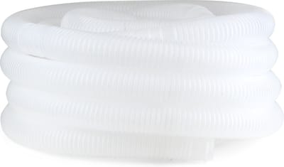 Zwembadslang 38 mm - 25 meter - Wit