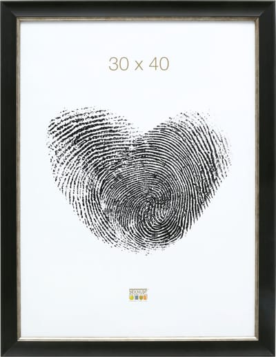 Deknudt Frames fotolijst S45WF2 - zwarte schilderstechniek - 30x40 cm