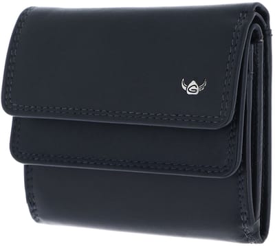 Golden Head Leren portemonnee Polo RFID Protect Überschlagbörse 1176 Marineblau donkerblauw