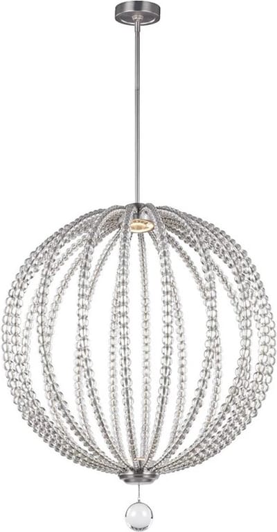 Feiss LED Hanglamp Oberlin | 12W 3000K 2000Lm 30 | Satin Nickel