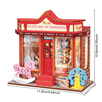 Robotime Whimsy Toy Shop - Rolife DIY Miniature House Series - DS044 - Miniatuur - Bouwpakket - Cadeautip - Modelbouw