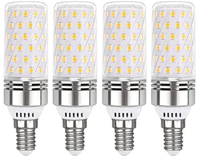 E14 LED Lamp 12W Neutraal Wit 4000K - 4 Stuks, 360 Graden Verlichting, Niet Dimbaar