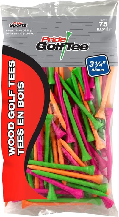 Golf Tee Deluxe Set - Lengte 10.2 cm voor Betere Balvlucht