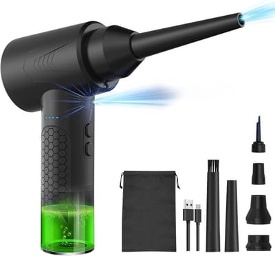 Draadloze Luchtblazer - Stofzuiger Inflator - Apparatuur Reinigen - 3-in-1 Functie - 50000 RPM - Zwart