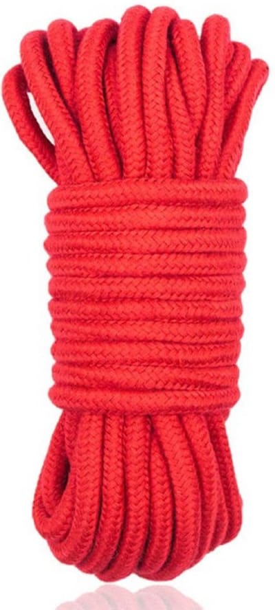 Bondage Touw - 10 meter x 7 mm - Rood voor BDSM - voor beginners en gevorderden