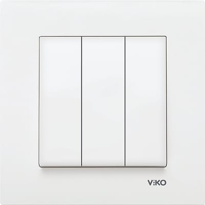 Panasonic Viko-Serieschakelaar 3 line-Wit-Compleet
