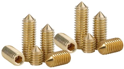 Dailygoods- Zeskantstiftschroef M6×8mm - Messing - Inbuskop - 10 Stuks - Schokbestendig - Duurzaam - Antiroest - Inbusschroef