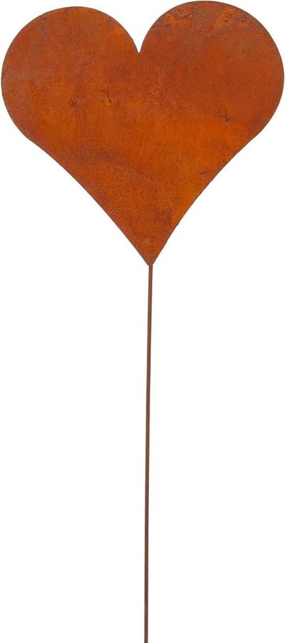 Tuinsteker Hart - Roestdecoratie Tuin - Tuin Decoreren - Rustieke Patina - 42 cm - Bruin