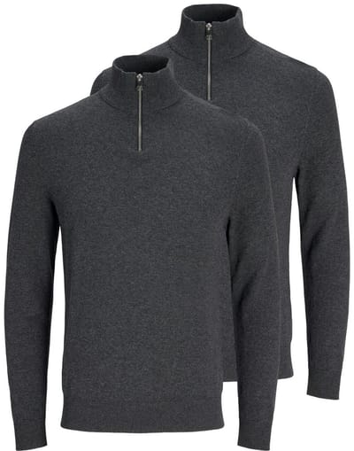Jack & Jones Heren troyer 2 pack Emil Knit