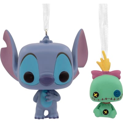 Hallmark Funko POP! Disney Lilo & Stitch Christmas Ornaments - 2 Pack Stitch & Scrump