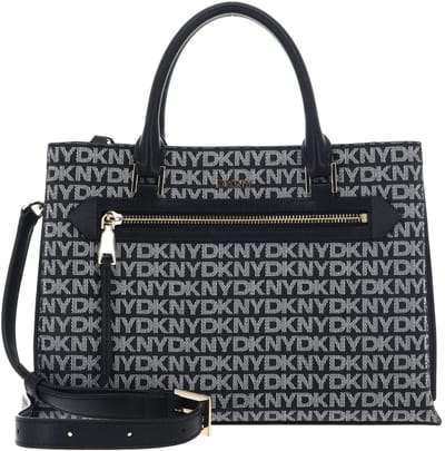 DKNY handtas schoudertas Bryant Ave Satchel Bag BK Logo - BK zwart