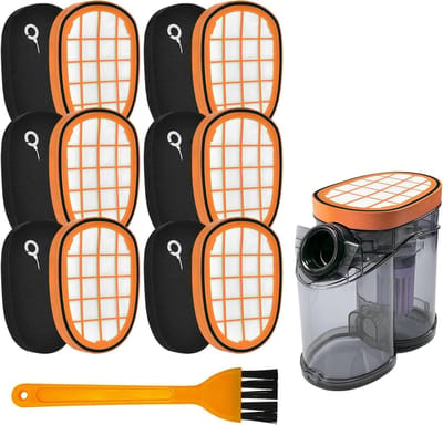 6-Pack Vervangfilters voor Draadloze Stofzuiger - Geschikt voor SpeedPro Max Aqua en FC-modellen - Hoogwaardige HEPA Filters voor Optimale Luchtkwaliteit