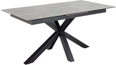 Eettafel Rechthoek 170/210cm - Grijs Keramiek - Uitschuifbaar - Giga Living