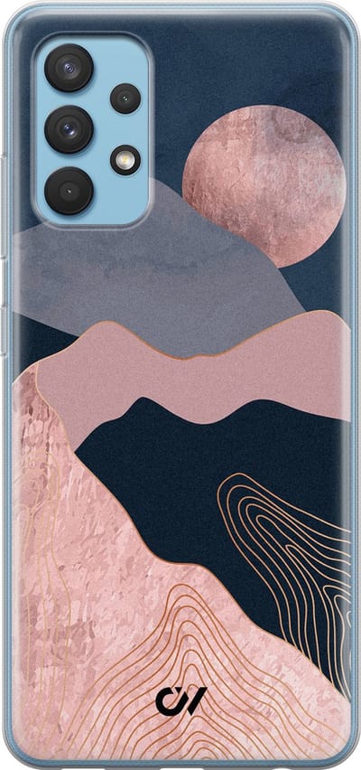 Hoesje geschikt voor Samsung Galaxy A32 4G - Landscape Rosegold - - Roze - - Casevibes