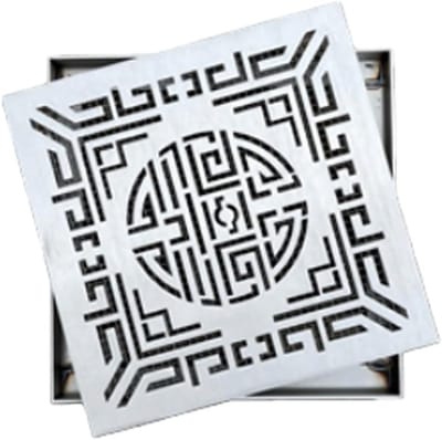 Afvoerrooster Vierkant - Drainage Deksel - Buiten Afwatering - Roestvrij Staal 304 - 10x10cm tot 60x60cm - Zilver