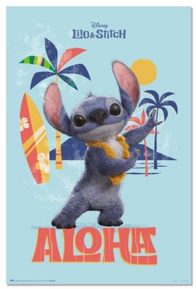 Stitch poster - Lilo - film - Disney - Hawaï - Aloha - 61 x 91.5 cm
