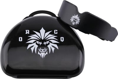 ORCQ Gebitsbeschermer - Mouthguard voor Boksen, Kickboksen en Hockey - Gebitsbeschermer voor volwassenen - Bitje met opbergdoosje - Zwart