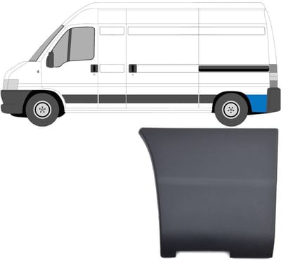 Zijlijst sierlijst achterspatbord voor Citroen Jumper 2002-2006 / Links