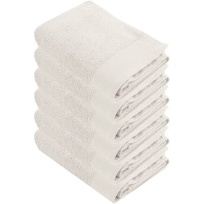Walra Soft Cotton Handdoek 50x100 cm 550gram Kiezel Grijs - 6 stuks