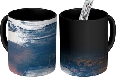 Magische Mok - Foto op Warmte Mokken - Koffiemok - Abstract - Verf - Design - Magic Mok - Beker - 350 ML - Theemok