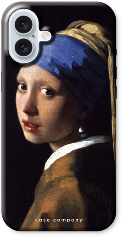 Case Company® - Hoesje geschikt voor iPhone 16 Plus hoesje - The Pearl Earring - Tough Case - Maximale Bescherming alle Kanten en Schermrand
