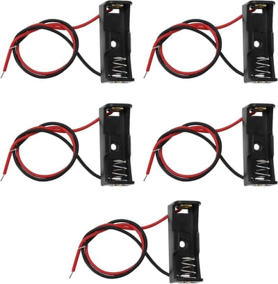 5 Stks 12V A23L 23A Plastic Lente Clip Batterij Houder Case met Draad Leads Geschikt voor 1 x Batterij A23 8LR932 MN21 V23GA LR23