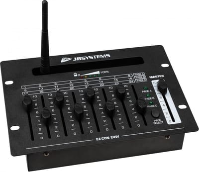 JBSystems - EZ-CON Controller / Draadloze DMX, 24 kanalen / Batterij met 10u autonomie