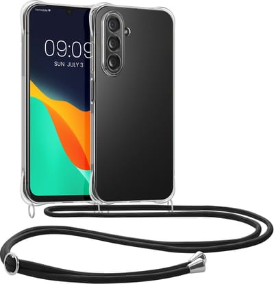 kwmobile telefoonhoesje geschikt voor Samsung Galaxy A17 4G / 5G - Hoesje met telefoonkoord - Back cover in transparant