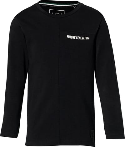 Levv longsleeve Leco zwart voor jongens - maat 110