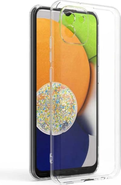 Smartphonica Telefoonhoesje Geschikt voor Samsung Galaxy A03 Transparant Siliconen - Doorzichtig Clear Case Back Cover geschikt voor Samsung Galaxy A03