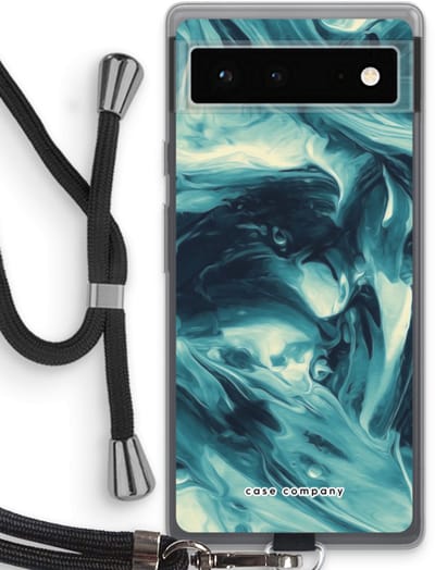 Case Company® - Hoesje met koord geschikt voor Google Pixel 6 hoesje met Koord - Dreaming About Whales - Telefoonhoesje met Zwart Koord - Bescherming aan alle Kanten en Over de Schermrand