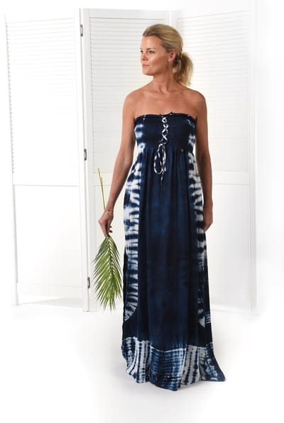 Donne del Sole - Maxi jurk Batik - Marine