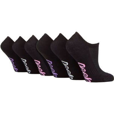 Dames 6-pack Bamboe Geen-Show Sokken | Onzichtbare Sokken met Hiel Grip