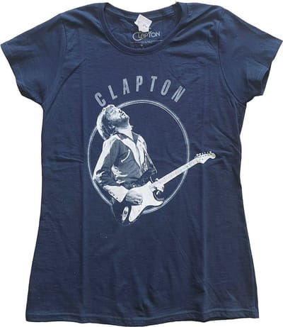 Eric Clapton - Vintage Photo Dames T-shirt - XS - Blauw
