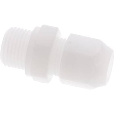 12x14mm & G1/2'' PVDF rechte slangkoppeling met buitendraad 10bar/145psi