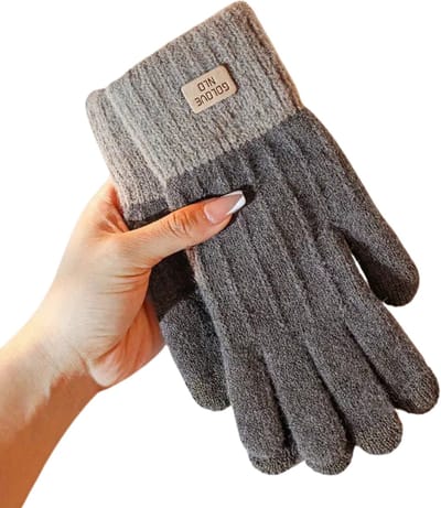 Bovista Winterhandschoen - Handschoenen - Touchscreen Handschoenen - Handschoenen WInter - Winter - Gebreid - Donkergrijs