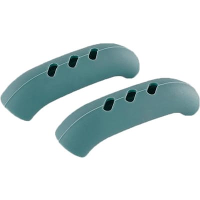 2 stuks siliconen anti-verbrandingshandvat oven braadpan oor pot pan warmte-isolatie houder handschoenen keukengereedschap kom houder clips groen