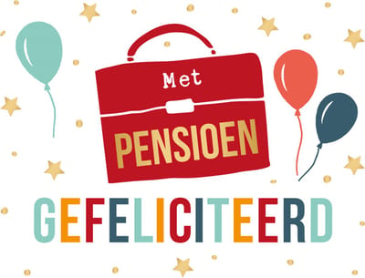 Kaart - Daisy - Met pensioen gefeliciteerd - DSY007