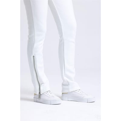 Hoge Taille Zip Slit Sweatpants Trouserbroek