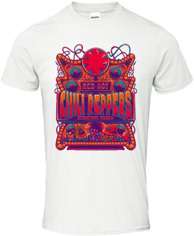 Red Hot Chili Peppers Hershey Poster Heren T-shirt - wit - 3XL