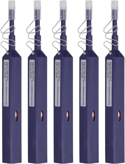 Glasvezelreinigingsstift - 5 stuks voor SC FC ST aansluiting - Diameter 1,25 mm. Bevat 800+ reinigingstijden.