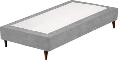 Gewatteerde lattenbodem - Bedframe basis - Slaapkamer inrichting - Ademend 3D-weefsel - 90 x 200 cm - Mistgrijs