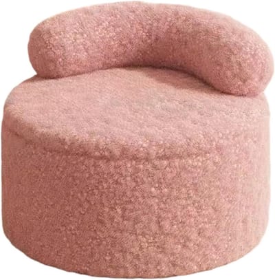 Voetkruk Ottomaans - Voetsteunbank Poef - Extra Zitplaatsen - Ingebouwde Opbergruimte - 35x35x27 cm - Roze