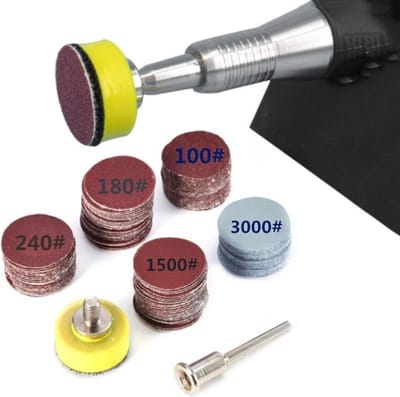 WiseGoods Schuurpapier Set - Geschikt voor Dremel - Schuurmachine Tools - Boormachine - Klussen - Houtbewerking - Hobby - 100 Stk