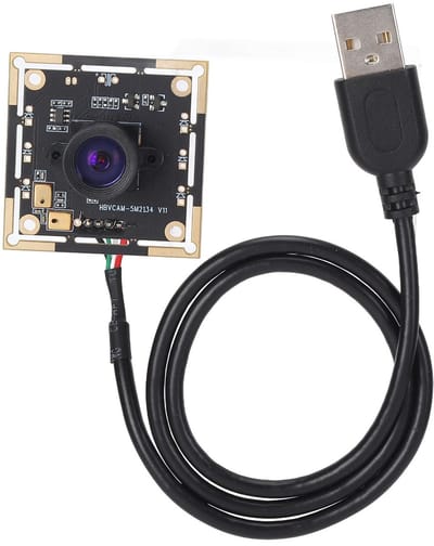 Allecto - USB Camera Module 5MP - Mini Webcam - Duidelijk beeld - 100° Groothoek - Breed inzetbaar - Voor Android Windows