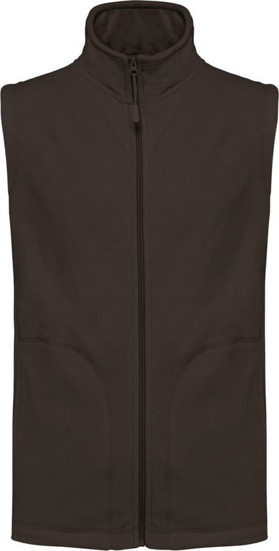 Kariban Bodywarmer van microfleece heren K913 - Chocolate - 5XL